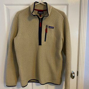 Patagonia retro pile 3/4 zip fleece size Medium Med EUC